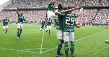Gol de Borja na primeira partida da final do Paulistão 2018 — Foto- Cesar Greco : Ag. Palmeiras