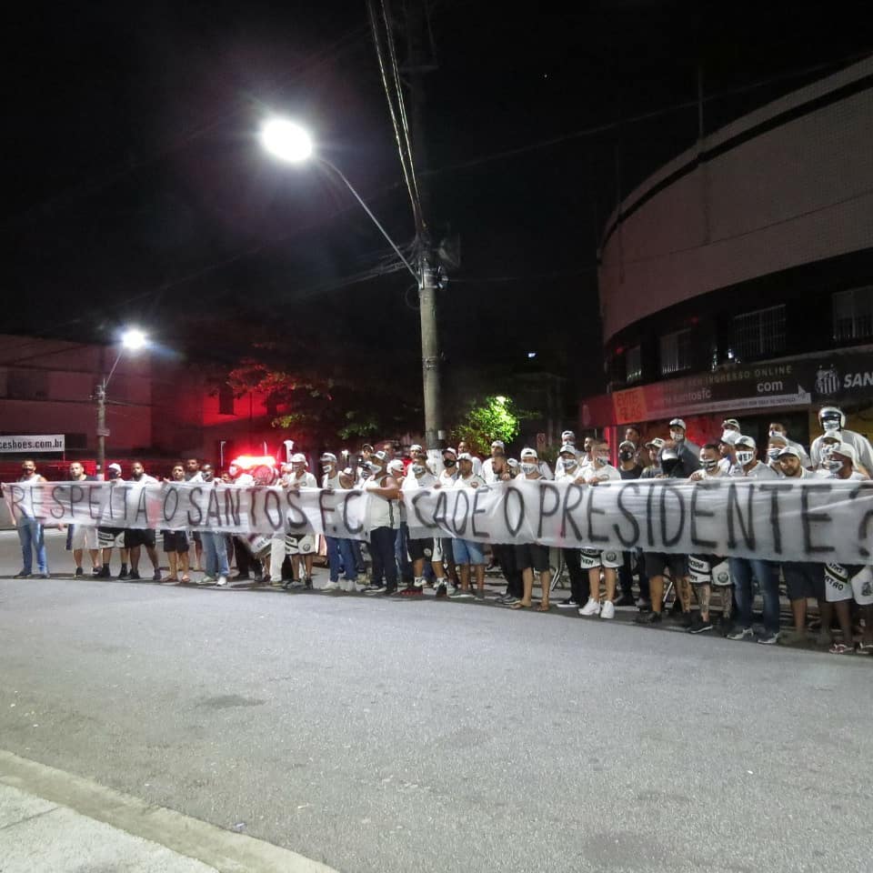 Protesto Torcida Jovem do Santos