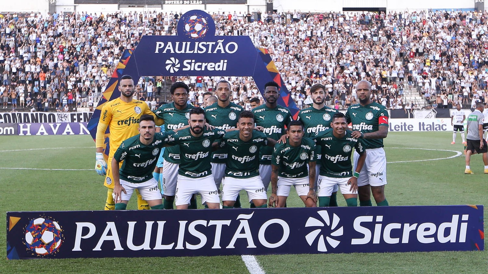 Time do Palmeiras na última partida do time em 2020, contra a Inter de Limeira — Foto- Cesar Greco : Ag. Palmeiras