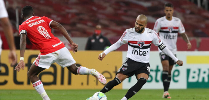 Com um a mais no 2º tempo, São Paulo empata com o Internacional no Beira-Rio
