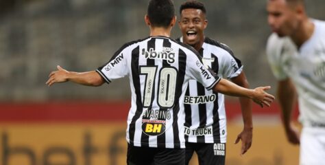 Atlético Mineiro aproveita time alternativo do Santos