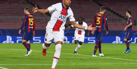 Mbappé brilha e PSG goleia Barcelona no Camp Nou pela Liga dos Campeões