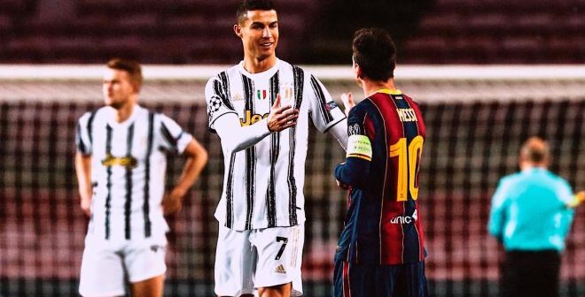 Cristiano Ronaldo e Messi - Imagem: Divulgação