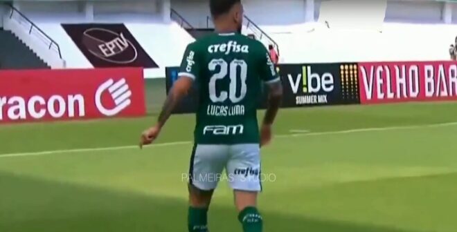 Lucas Lima, meia do Palmeiras - Imagem: Divulgação