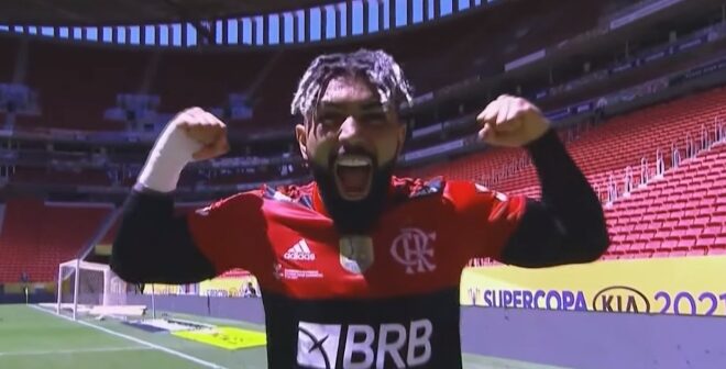Gabriel Barbosa, atacante do Flamengo - Imagem: Divulgação