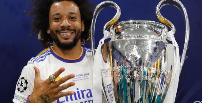 Em sua despedida do Real Madrid, Marcelo soma 5 títulos de Liga dos Campeões (Divulgação/Twitter Marcelo)